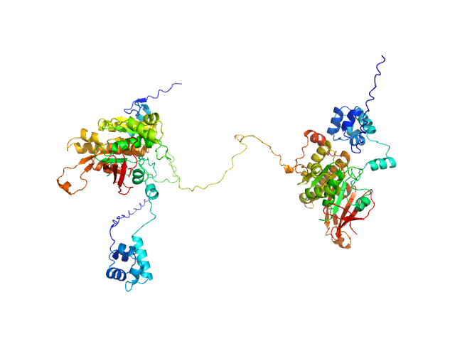 Breast cancer type 2 susceptibility protein (BRC repeats 3-4) DNA repair protein RAD51 homolog 1 (F86E A89E) MULTIFOXS model