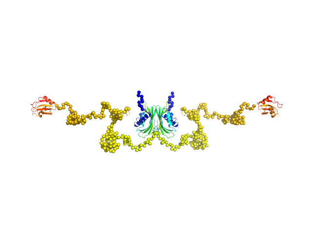 RGG deletion mutant of Ras GTPase-activating protein-binding protein 1 CORAL model