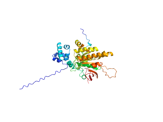 DNA repair protein RAD51 homolog 1 (F86E A89E) Breast cancer type 2 susceptibility protein (BRC repeat 4) ALPHAFOLD model