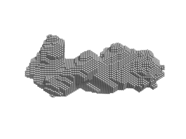 Receptor protein-tyrosine kinase (duplication mutant) DAMMIF model