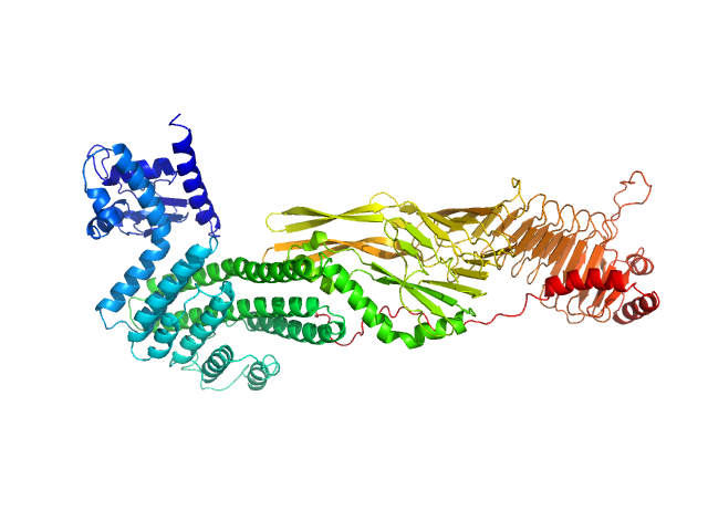 RTX cytotoxin pro-MbxA without acylation ALPHAFOLD model